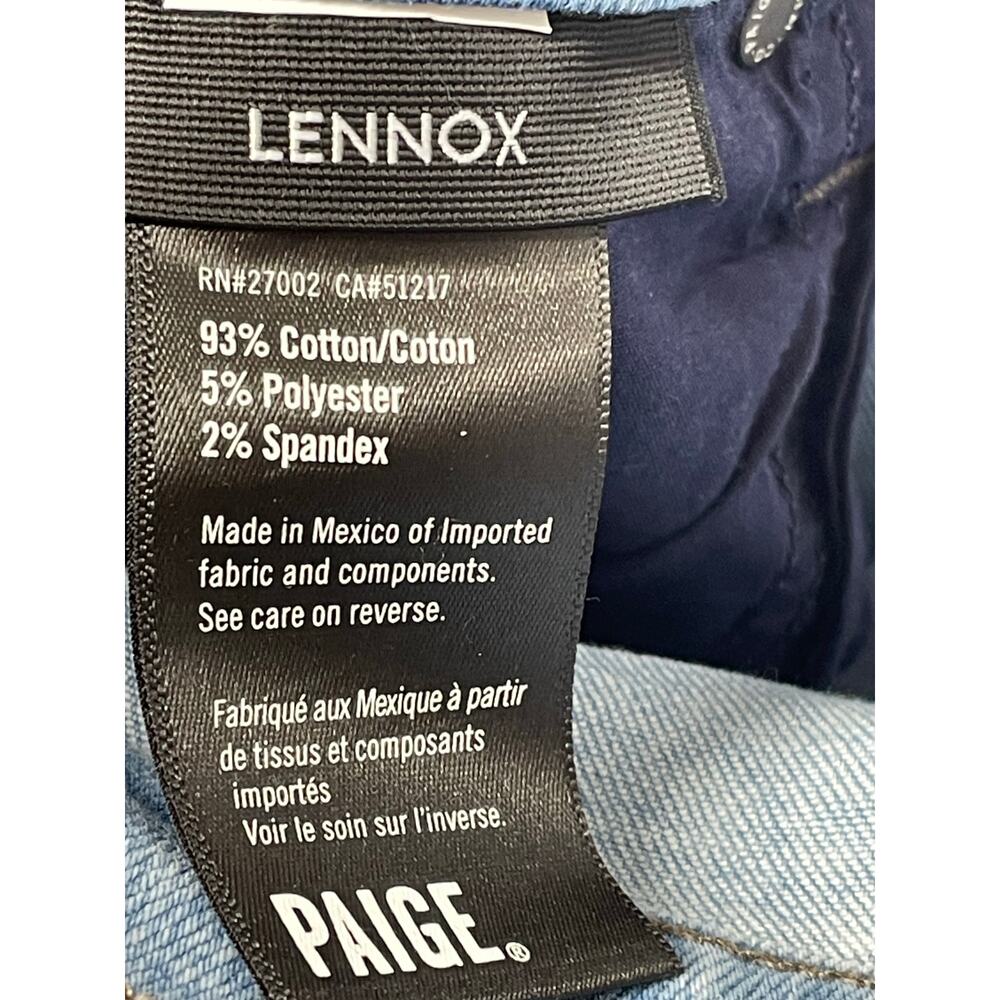 Paige Jeans Mens Lennox Size 32 Hemmed 29.5" Ogden wash Stretch - Picture 5 of 7